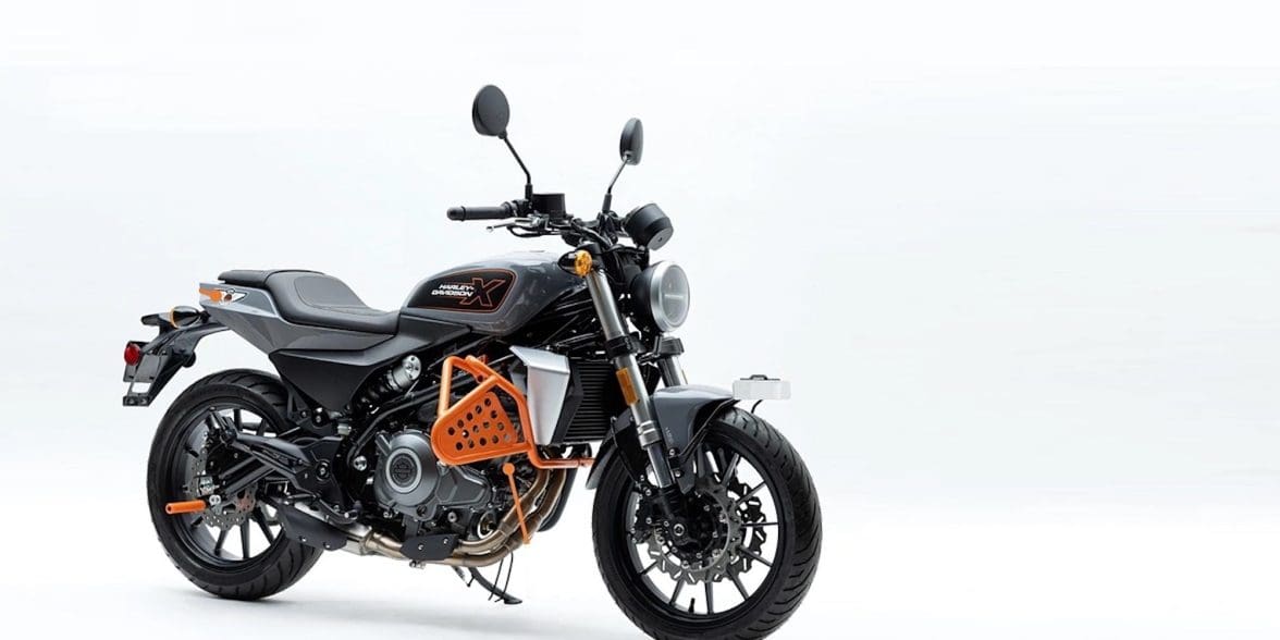A view of Harley-Davidson's X500, created in collaboration with efforts from QJ Motors. Media sourced from Bike Wale.